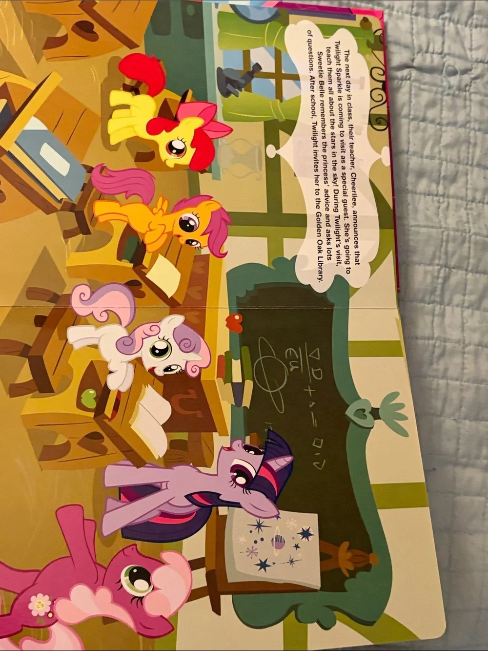 My Little Pony Book with Bright Pink Cover and Colorful Ponies